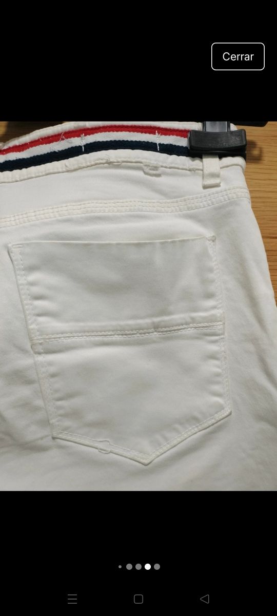 Vaqueros El Ganso blancos