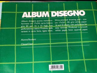 Album disegno + gessi: set creativo
