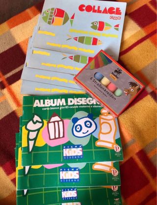 Album disegno + gessi: set creativo