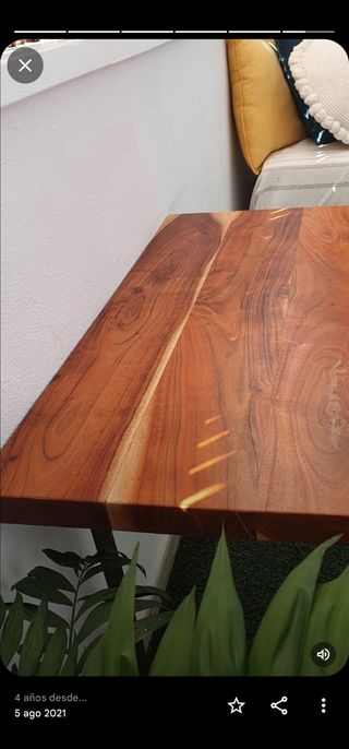 Tabla de madera maciza de acacia 55x80x3,5cm