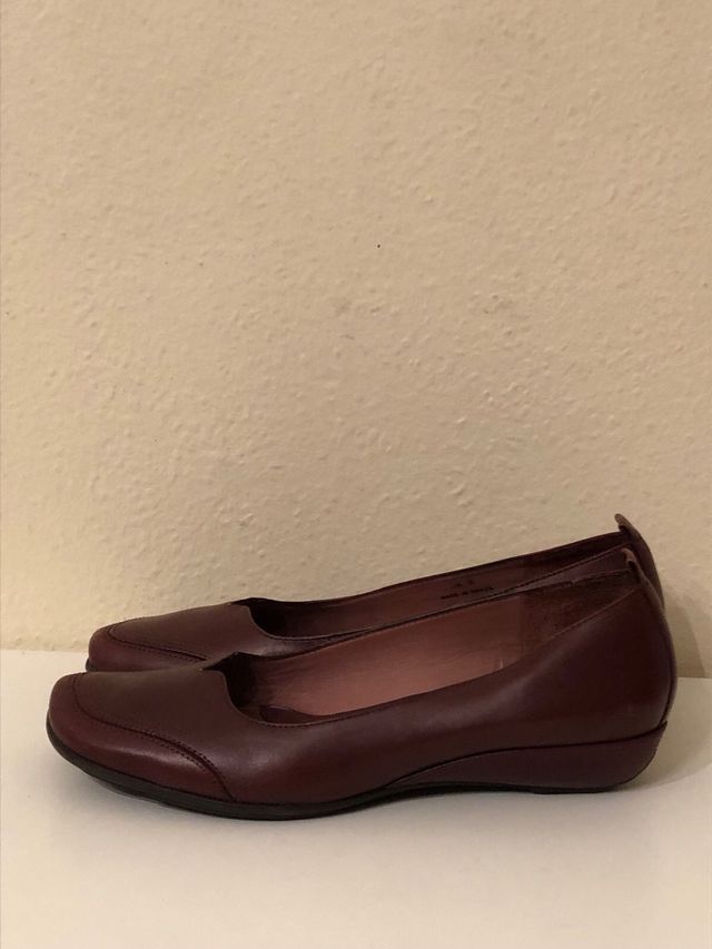 CLARKS - bailarinas cuña marron 38