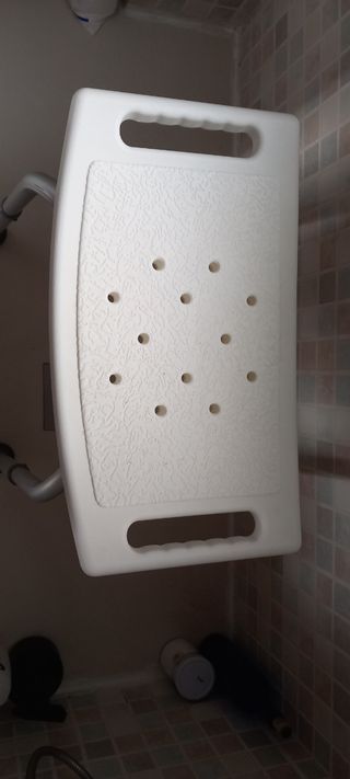 Banco ducha regulable blanco