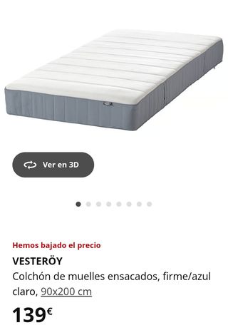 Colchón 90x200cm - Cama individual