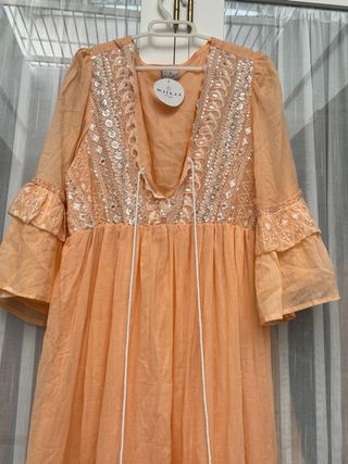 Vestido boho vintage largo
