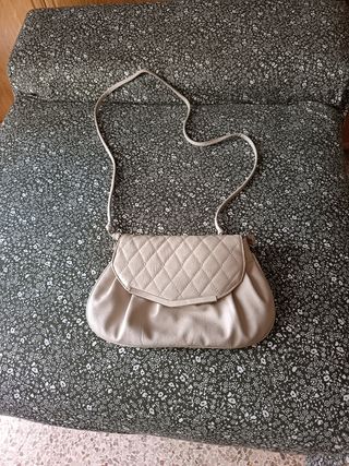 Bolso bandolera beige