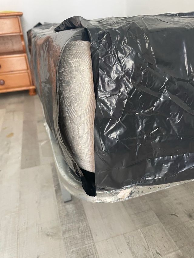 Cama individual colchón y somier de 180x90