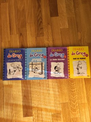 SE VENDEN 4 LIBROS DEL DIARIO DE GREG
