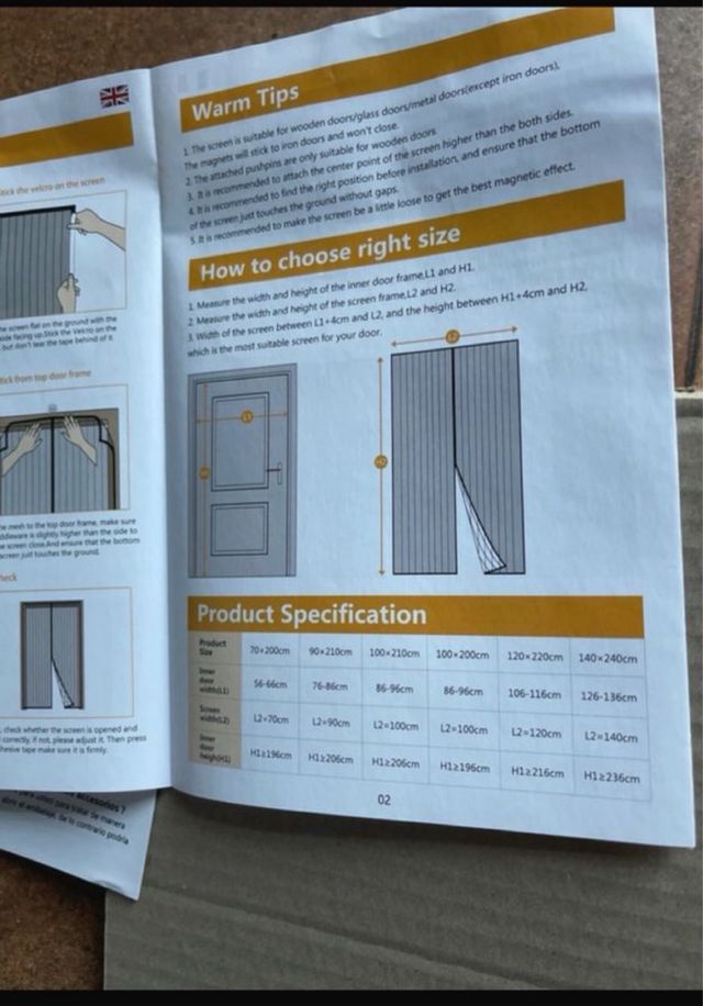 Mosquitera magnética Dikker 120x220cm