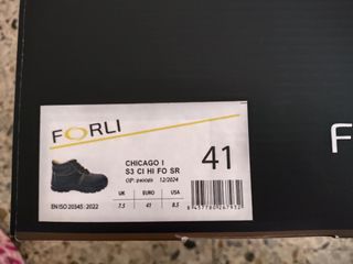 Zapatos seguridad FORLI - negros y amarillos