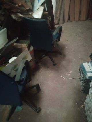 2 Sillas oficina azul