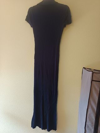 Vestido midi Zara azul marino