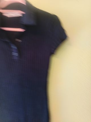 Vestido midi Zara azul marino