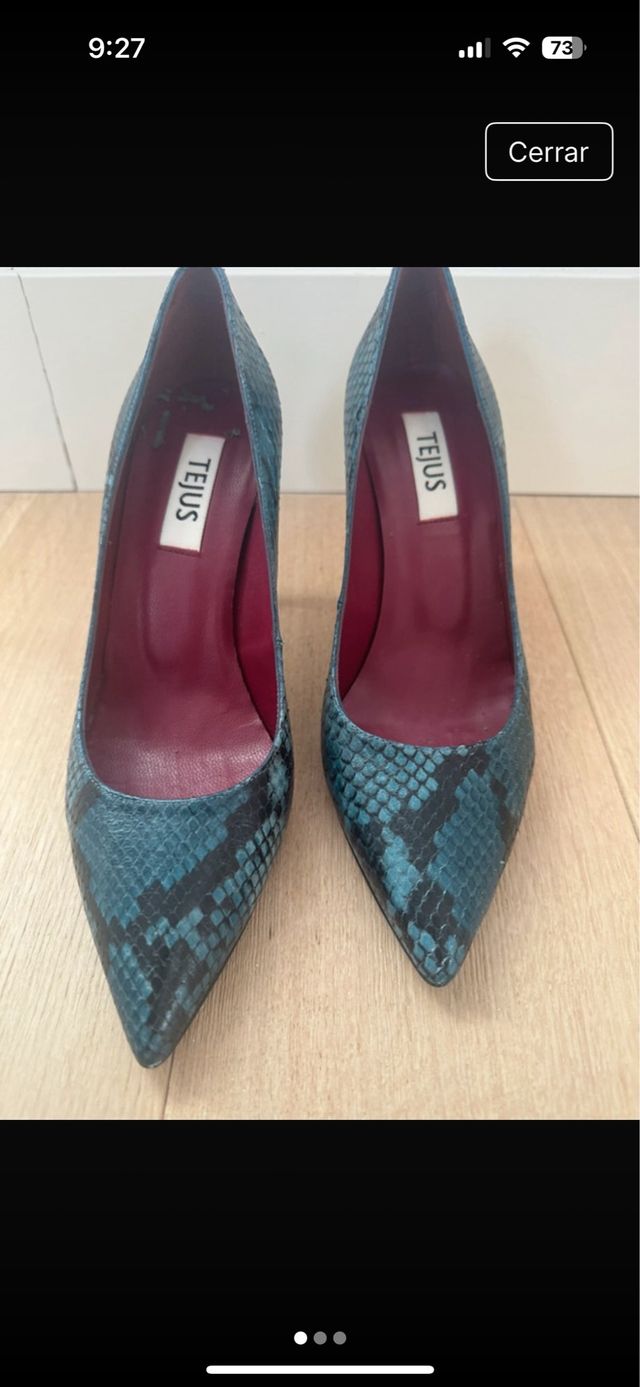 Zapatos TEJUS | Azul petróleo