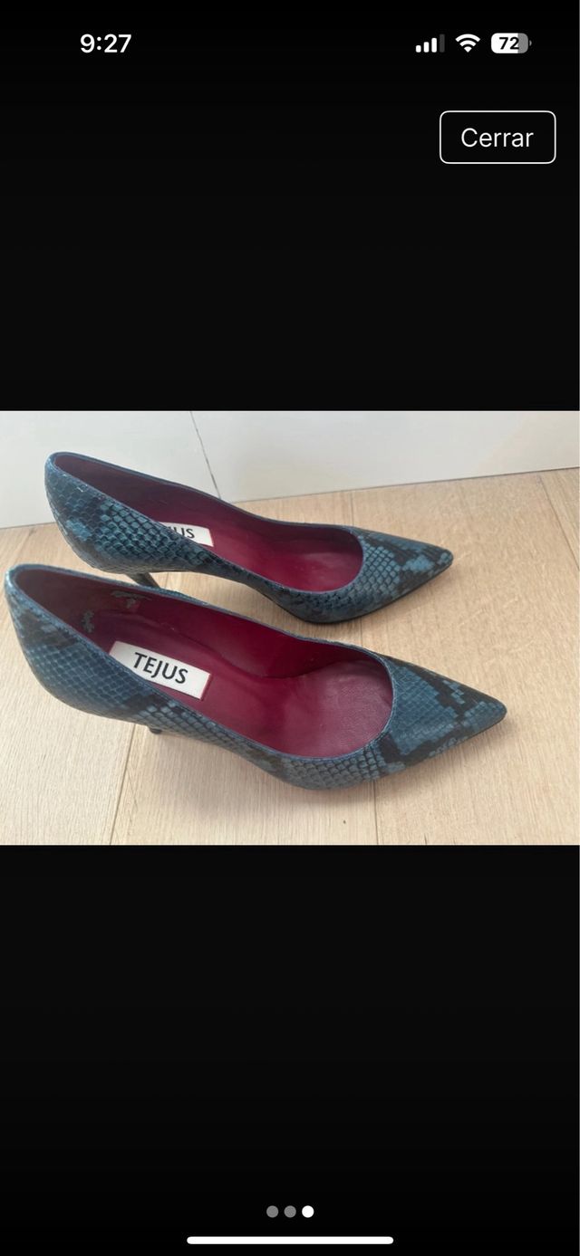 Zapatos TEJUS | Azul petróleo