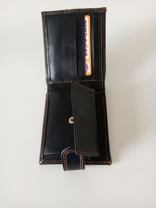 Cartera LEDERMODA negra