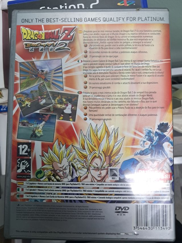 PS2 Dragon Ball Z Budokai 2 PAL