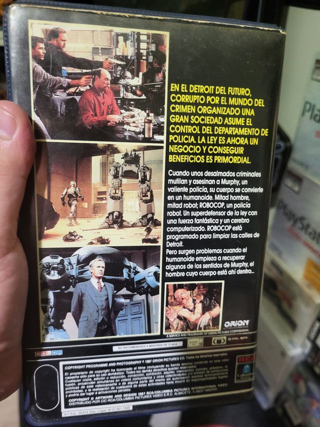 VHS Robocop 1a Edición Videoclub ORIGINAL