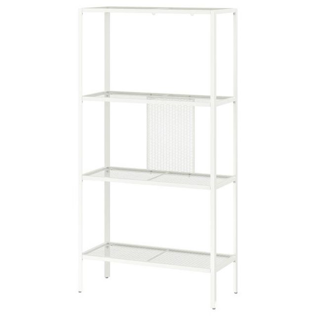 Estantería metal IKEA BAGGEBO blanco 60x24x116