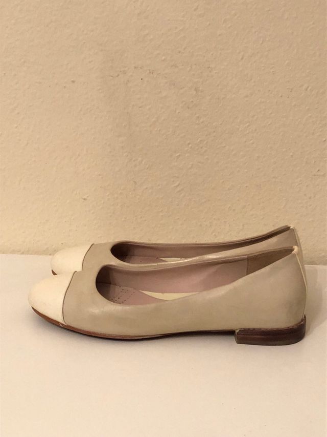 CLARKS - bailarinas crema/beige 38