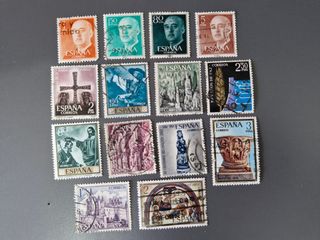 14 francobolli Spagna vintage