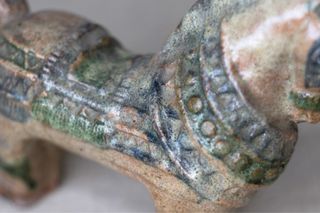 Escultura de cerámica caballo