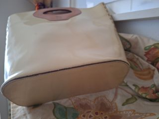 Bolso Petusco crema - Asa cuero