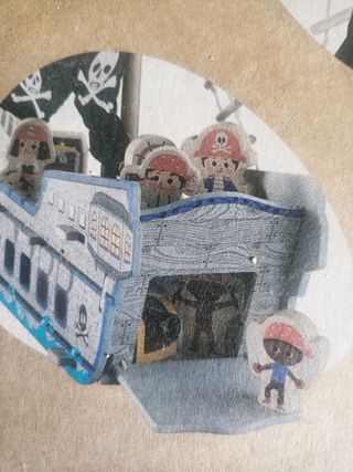 Barco Pirata Madera Infantil desmontable.