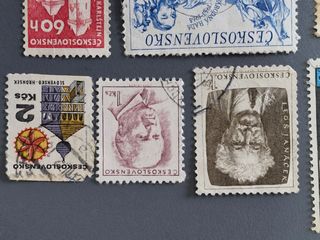 8 francobolli Cecoslovacchia vintage