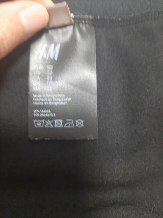 Braga de bikini talla 52 negra
