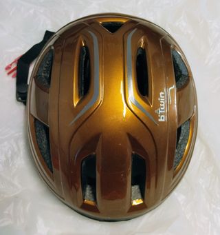 Casco bici BTwin marrón