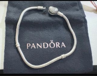 Bracciale Pandora Cuore Pavè Argento