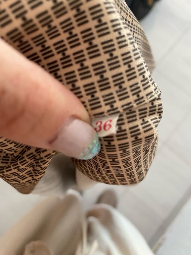 Camisa marrón vintage manga corta