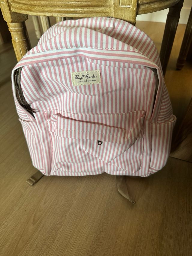 Mochila rayas colores algodon viral