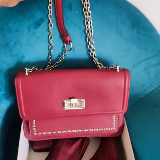 Botines y bolso granate| Talla 36