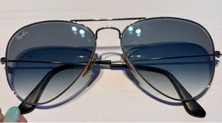 Ray Ban Aviator - Gafas sol montura plateada
