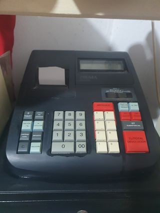 Caja registradora Sigma antigua
Funciona muy bien 