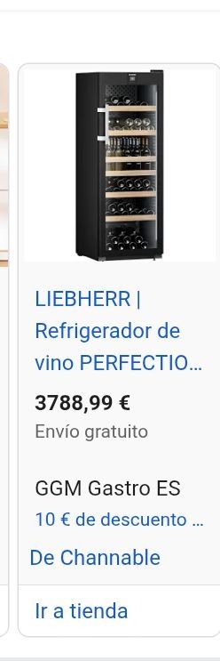 Vinoteca Liebherr grand cru - como nueva 