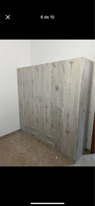 Armario ropero 3 puertas ( Blanco, Beig, Ártico...