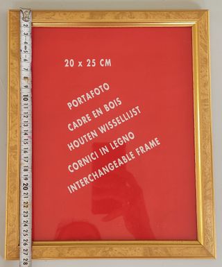 Marco fotos 20x25cm madera dorado