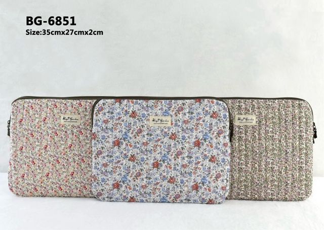 funda ordenador portátil 15’ algodón estampado 