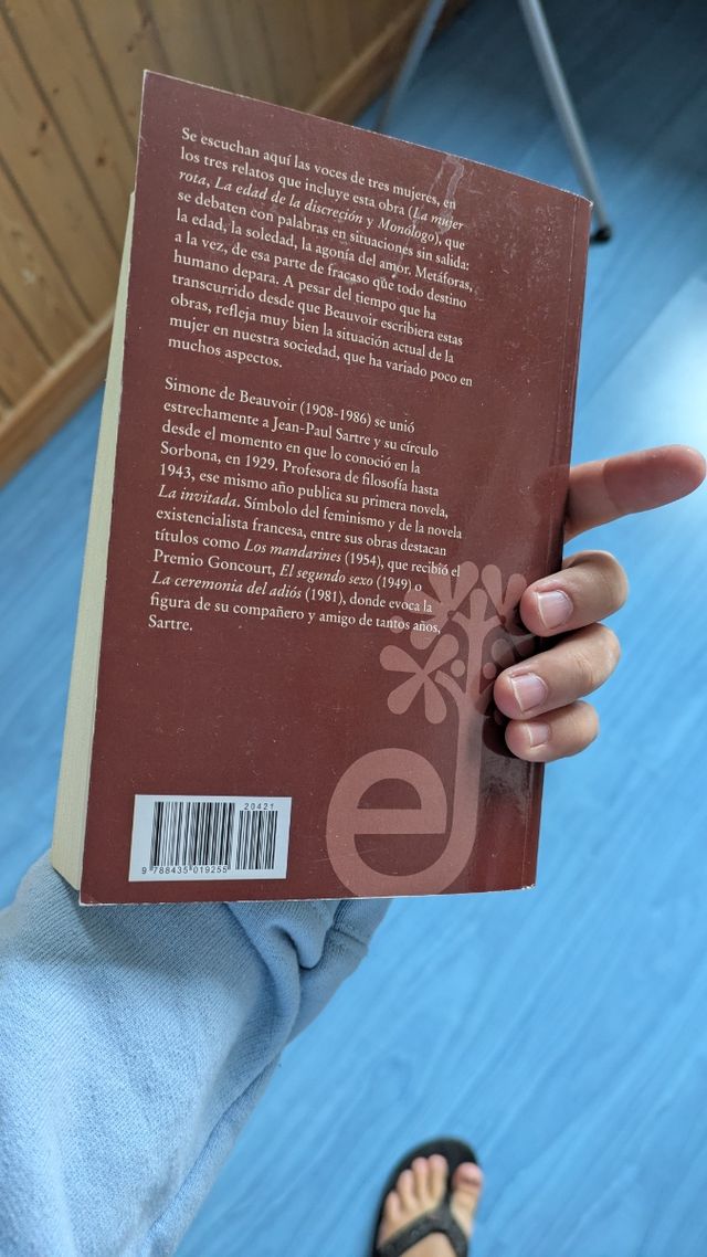 Libro de Simone de Beauvoir