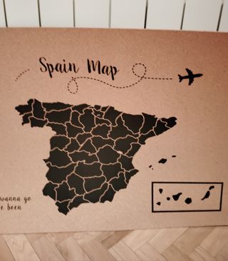 Mapa España corcho - Decoración