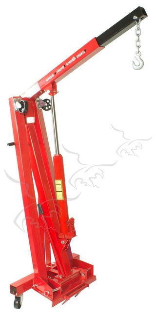Grúa hidráulica para elevar motores 2 Toneladas