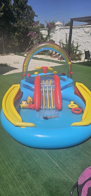Piscina Intex hinchable arcoiris