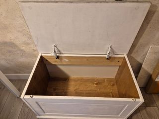 Baúl madera blanco-gris IKEA