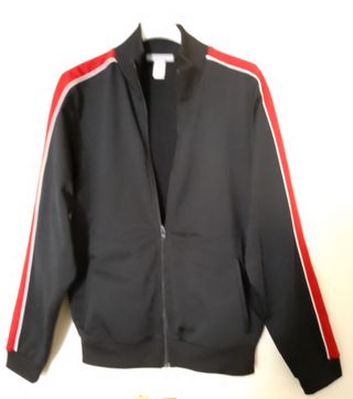 Chaqueta chándal negra-roja