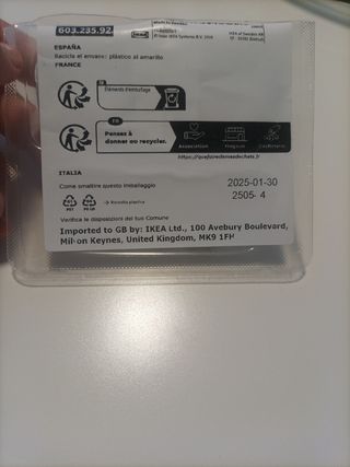 Tiradores IKEA Billsbro - Metal Plata