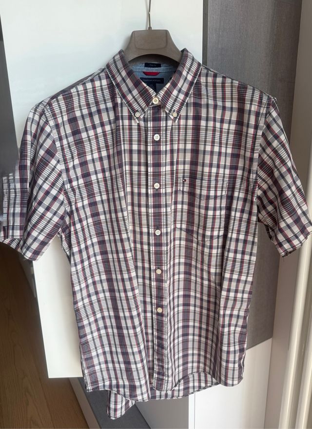 Camicia Tommy Hilfiger a quadri, tg L