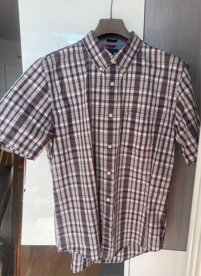 Camicia Tommy Hilfiger a quadri, tg L