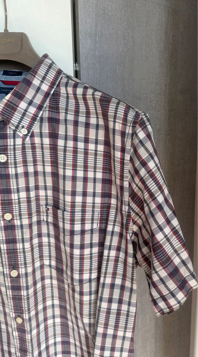 Camicia Tommy Hilfiger a quadri, tg L